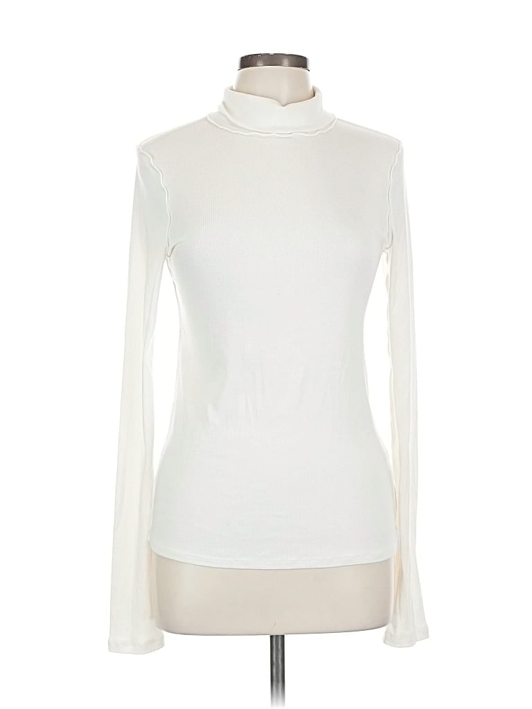 Pre-owned We The Free Long Sleeve Turtleneck In White