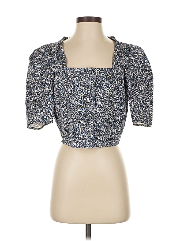 Pre-owned Levi's Short Sleeve Blouse In Blue