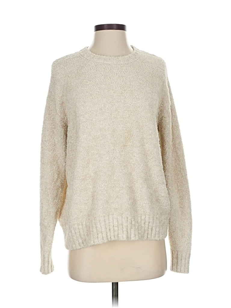 Pre-owned Splendid Pullover Sweater In White