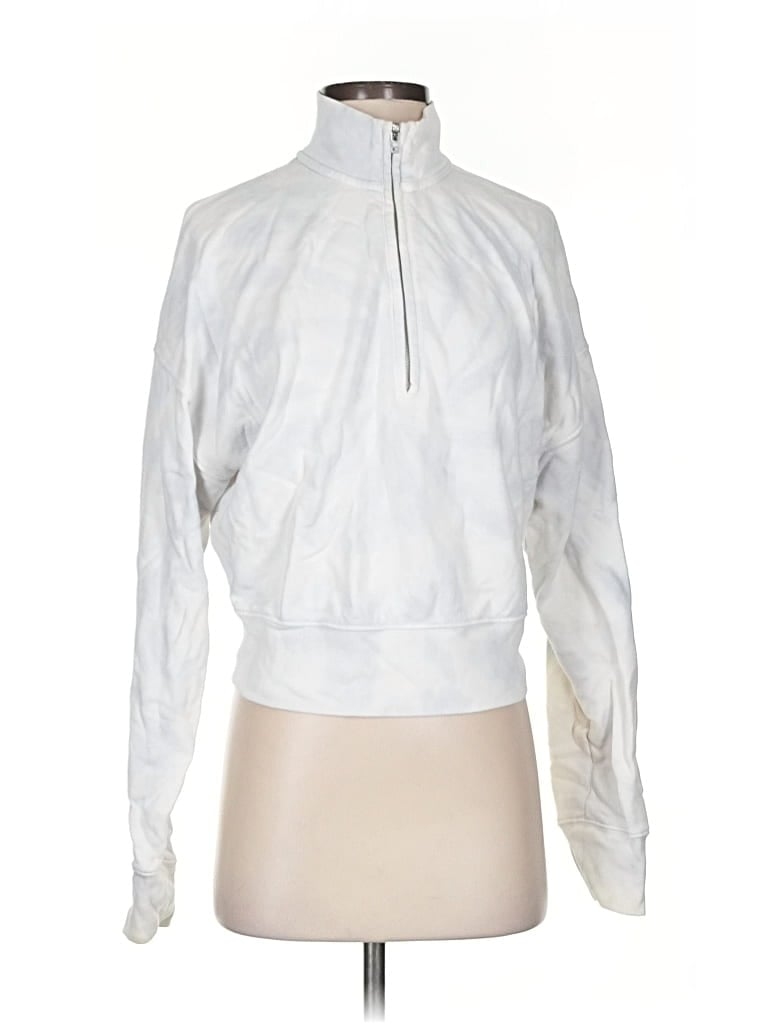 Pre-owned Reformation Jeans Pullover Sweater In White