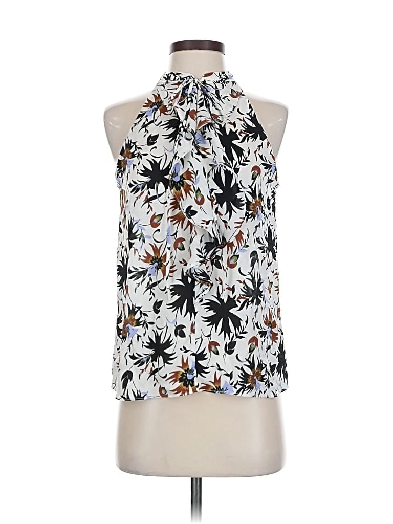 Pre-owned A.l.c Sleeveless Blouse In White