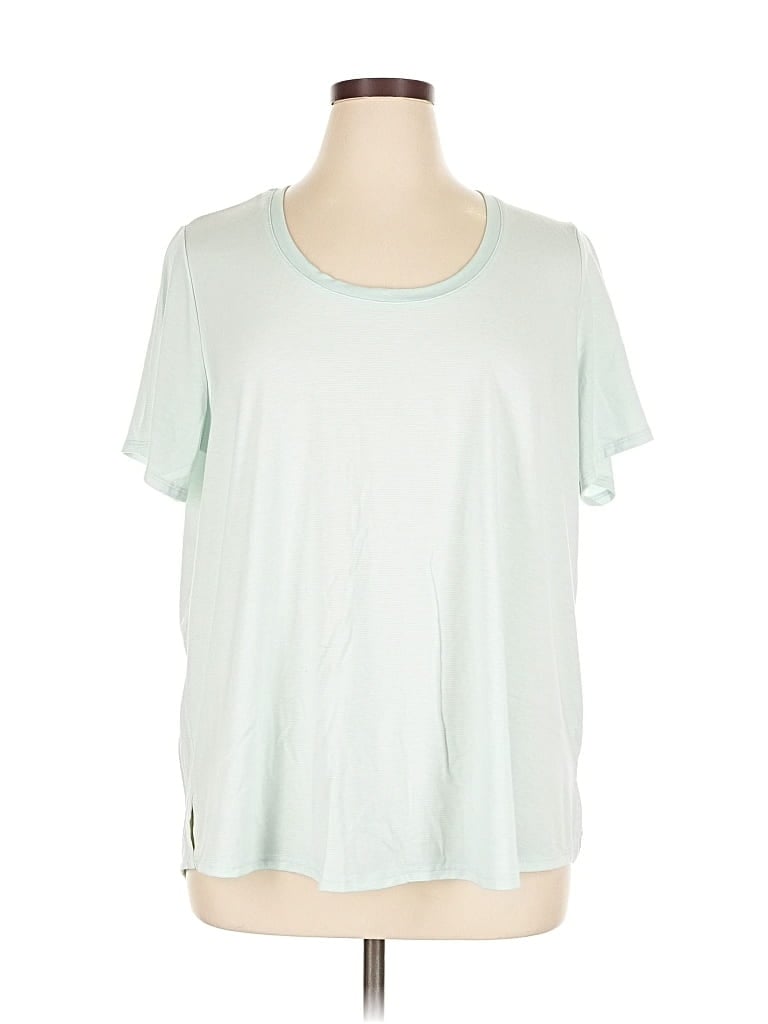 Pre-owned Lands' End Short Sleeve T-shirt In Green