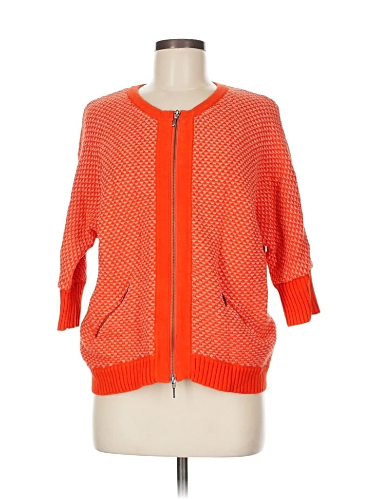 Pre-owned Cabi Cardigan Sweater In Orange
