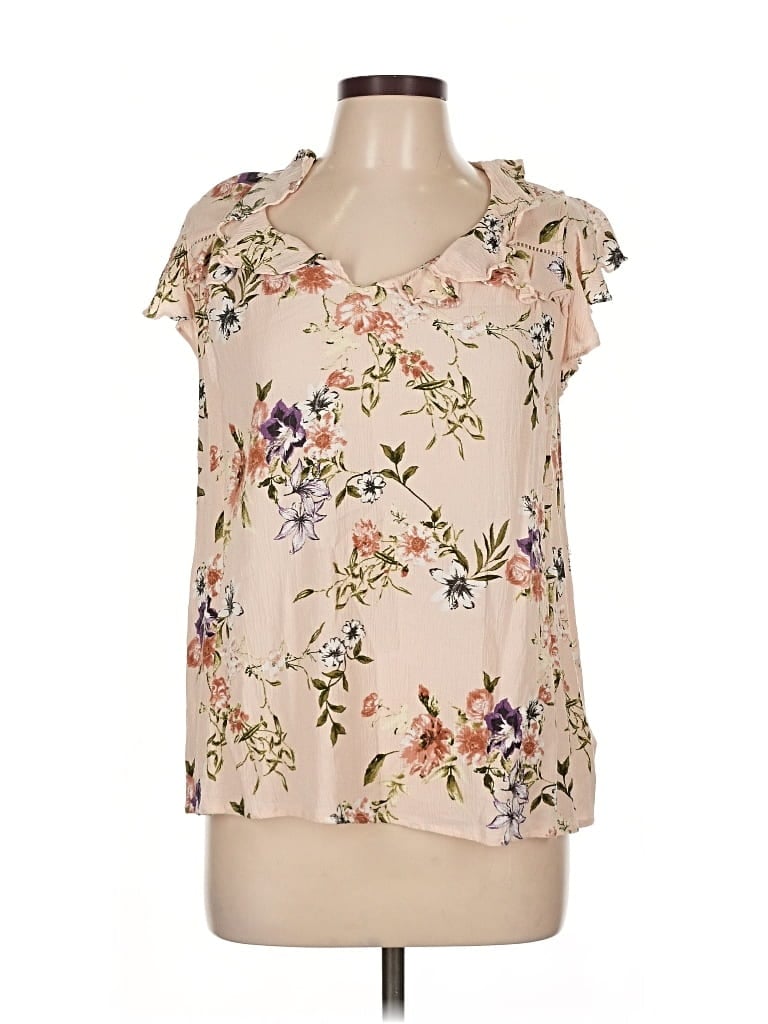 Pre-owned Doe & Rae Sleeveless Blouse In White