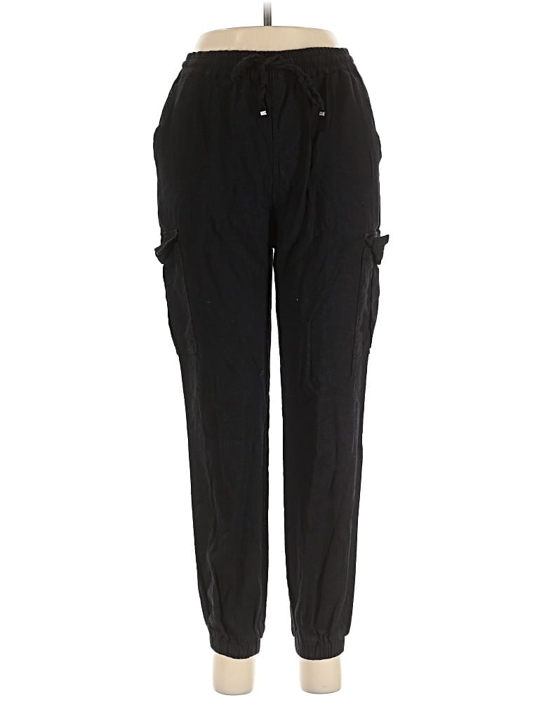 Pre-owned Love Tree Linen Pants In Black