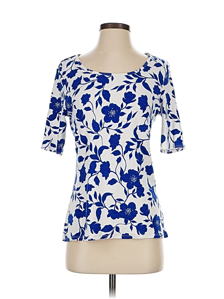 Pre-owned Time And Tru Short Sleeve T-shirt In Blue