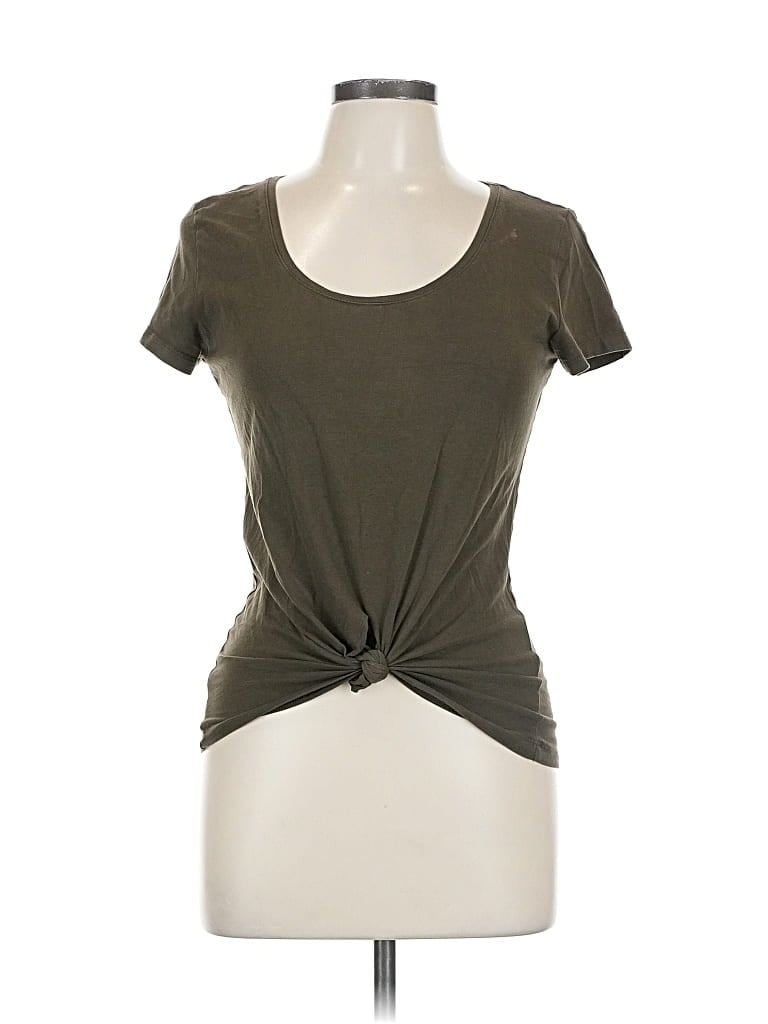 Pre-owned H&m Short Sleeve T-shirt In Green