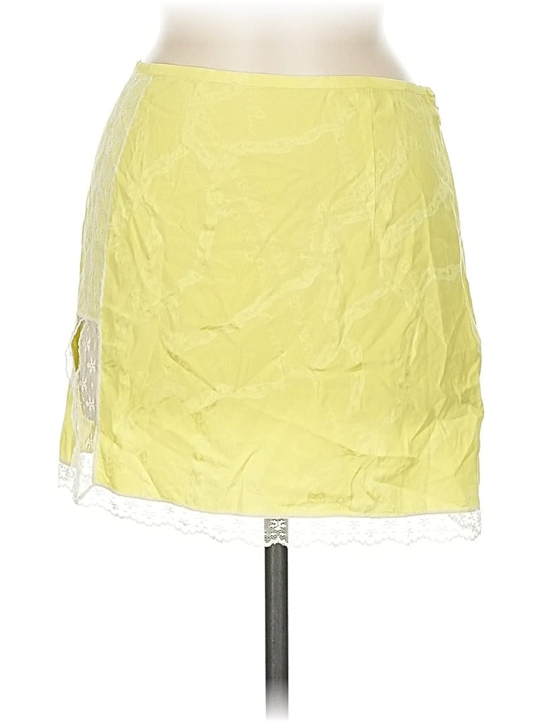 Pre-owned Zadig & Voltaire Silk Skirt In Yellow