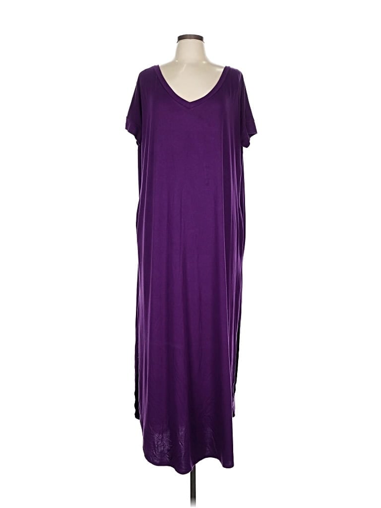 Pre-owned Unbranded Casual Dress In Purple