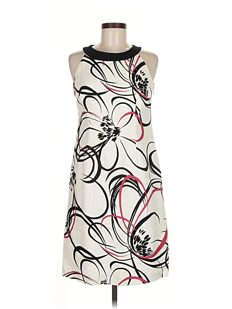 Pre-owned Ann Taylor Casual Dress In White