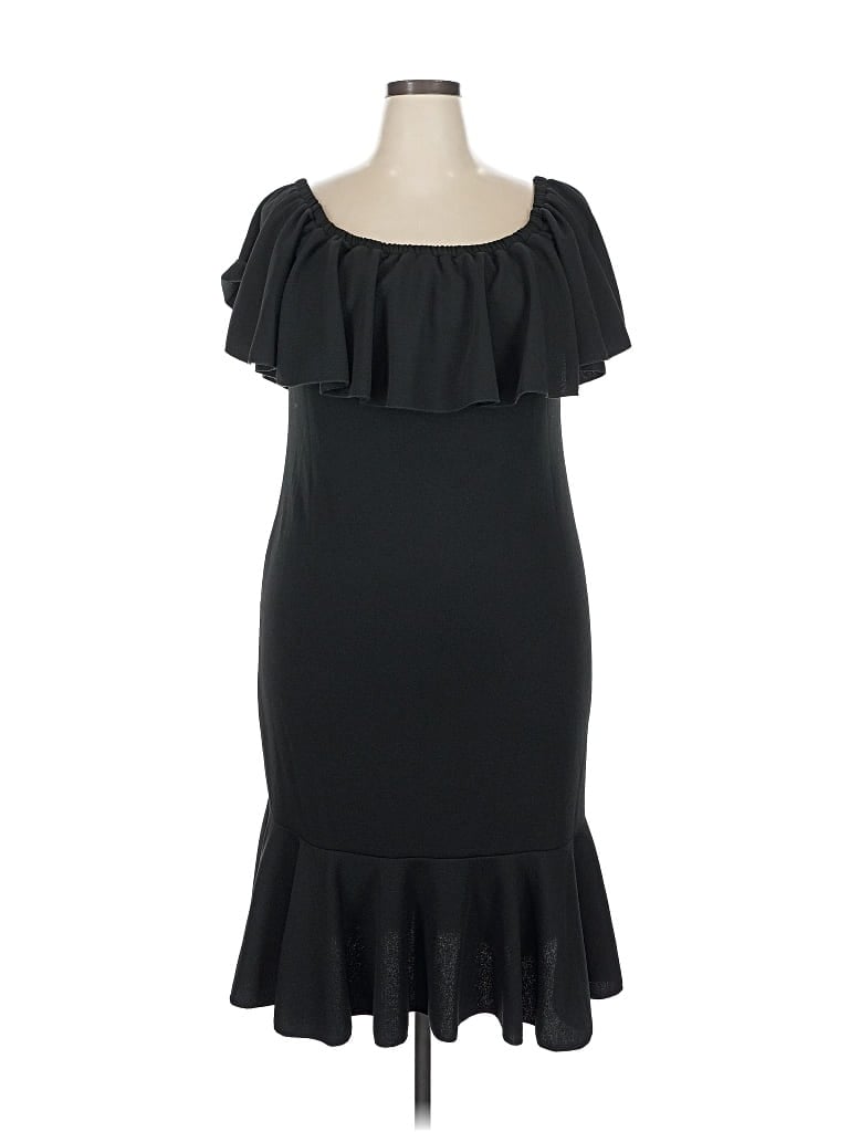 Pre-owned Lularoe Cocktail Dress In Black