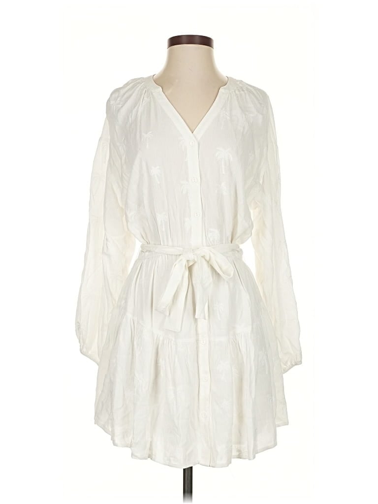 Pre-owned Z Supply Casual Dress In White