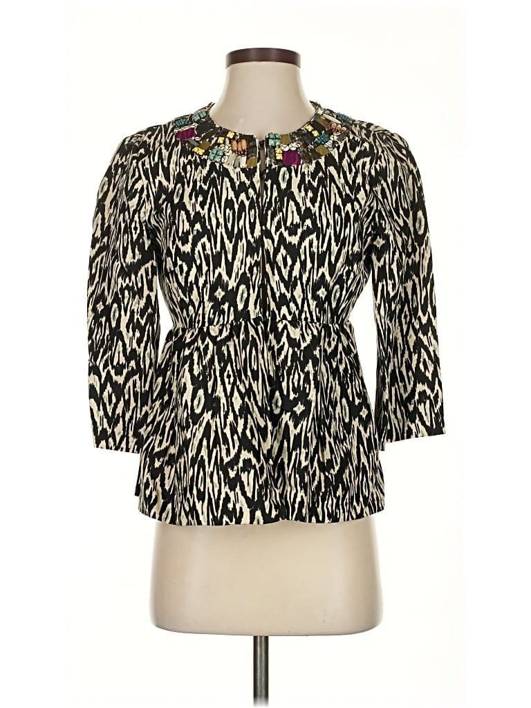 Pre-owned Nanette Lepore 3/4 Sleeve Blouse In Black