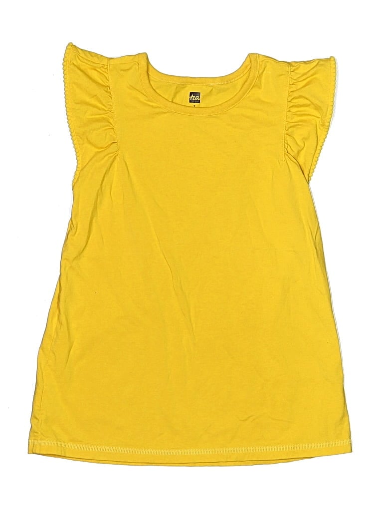 Pre-owned Tea Kids' Sleeveless T-shirt In Yellow