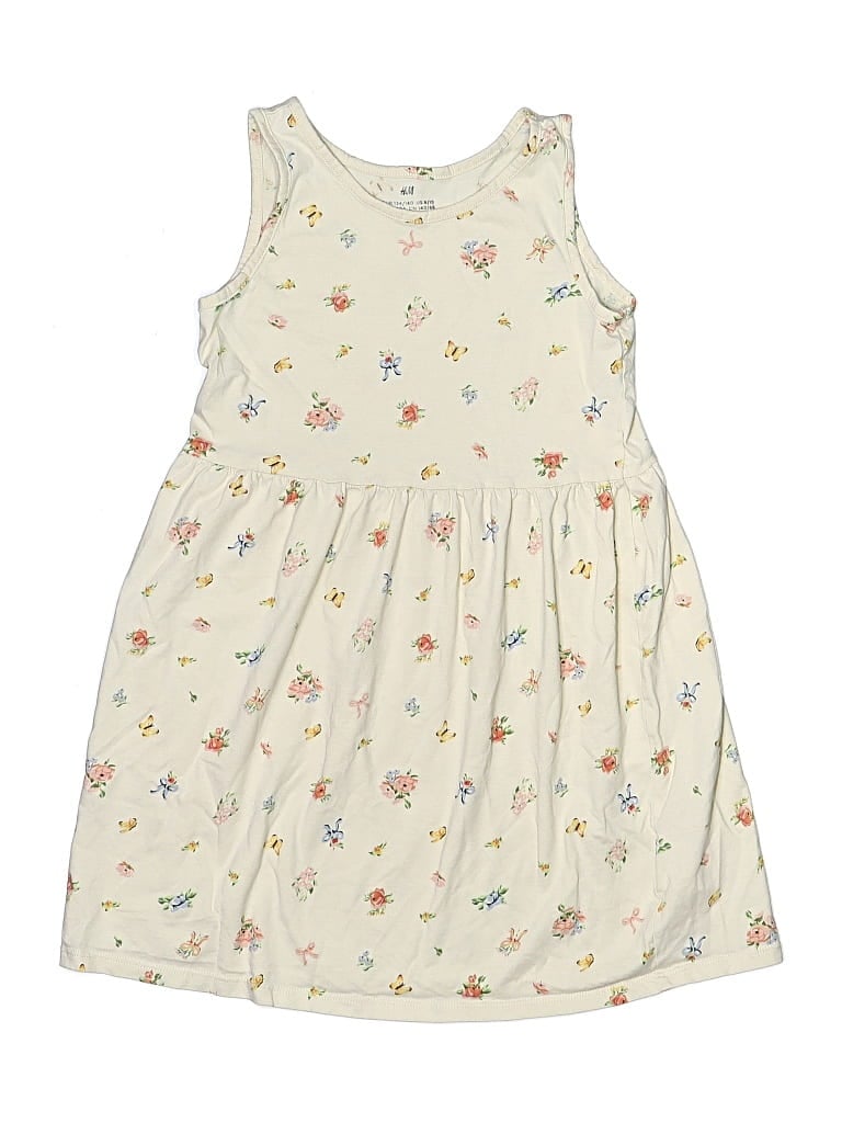 Pre-owned H&m Kids' Dress In White