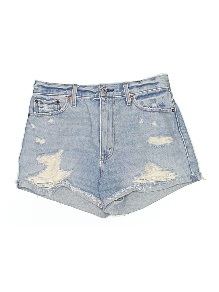 Pre-owned Abercrombie & Fitch Denim Shorts In Blue