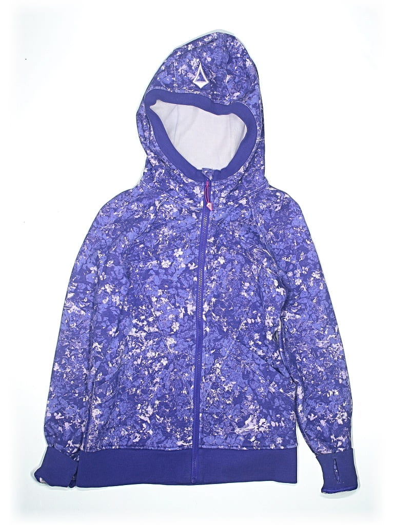 Pre-owned Ivivva Kids' Zip Up Hoodie In Purple