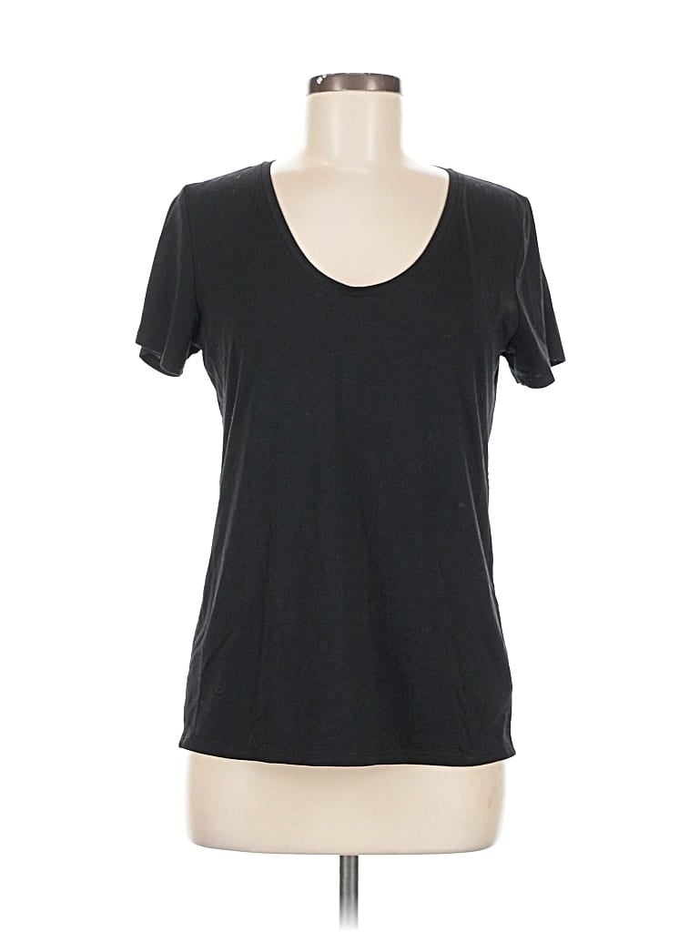 Pre-owned Athleta Short Sleeve T-shirt In Black