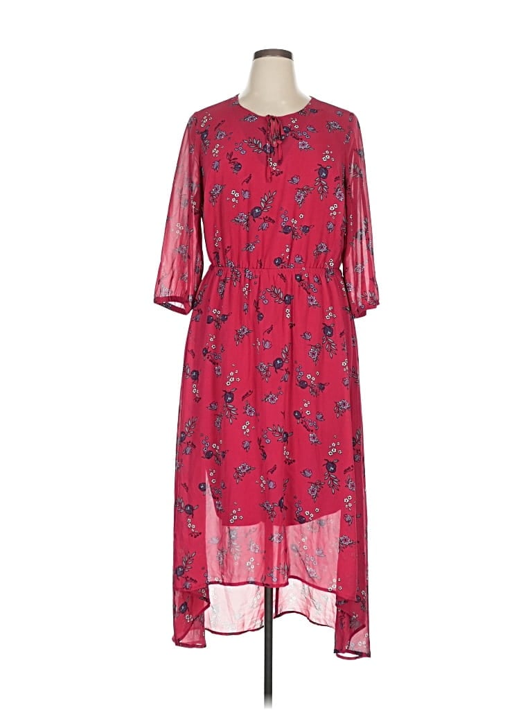 Pre-owned Lane Bryant Casual Dress In Red