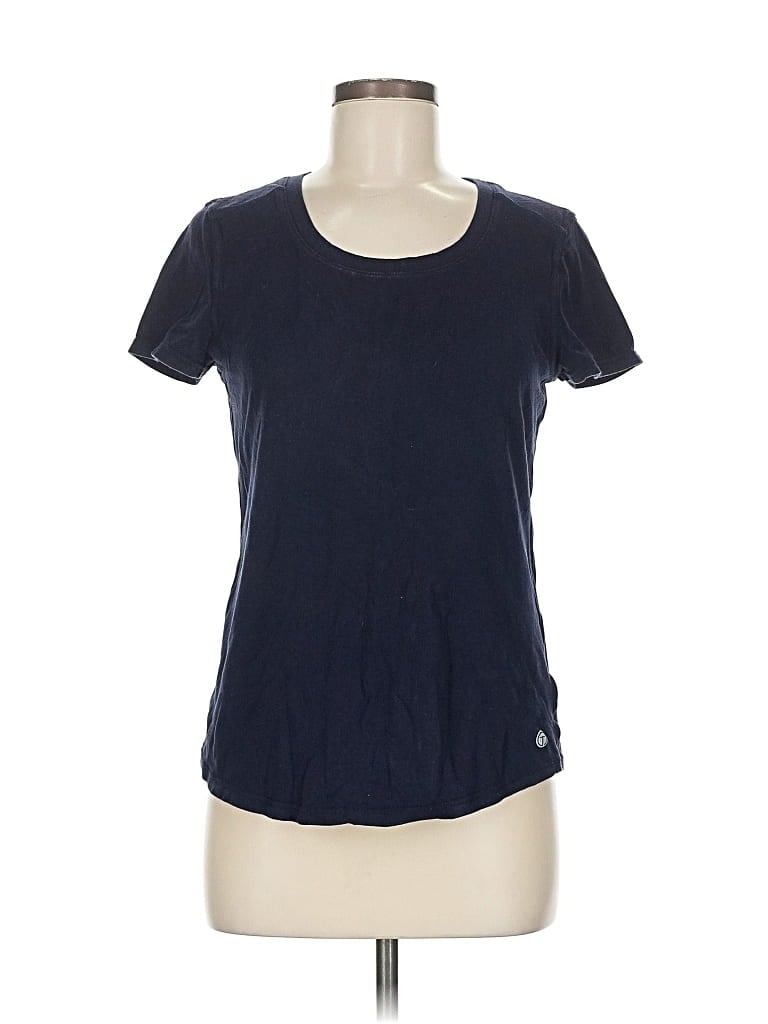 Pre-owned T By Talbots Short Sleeve T-shirt In Blue
