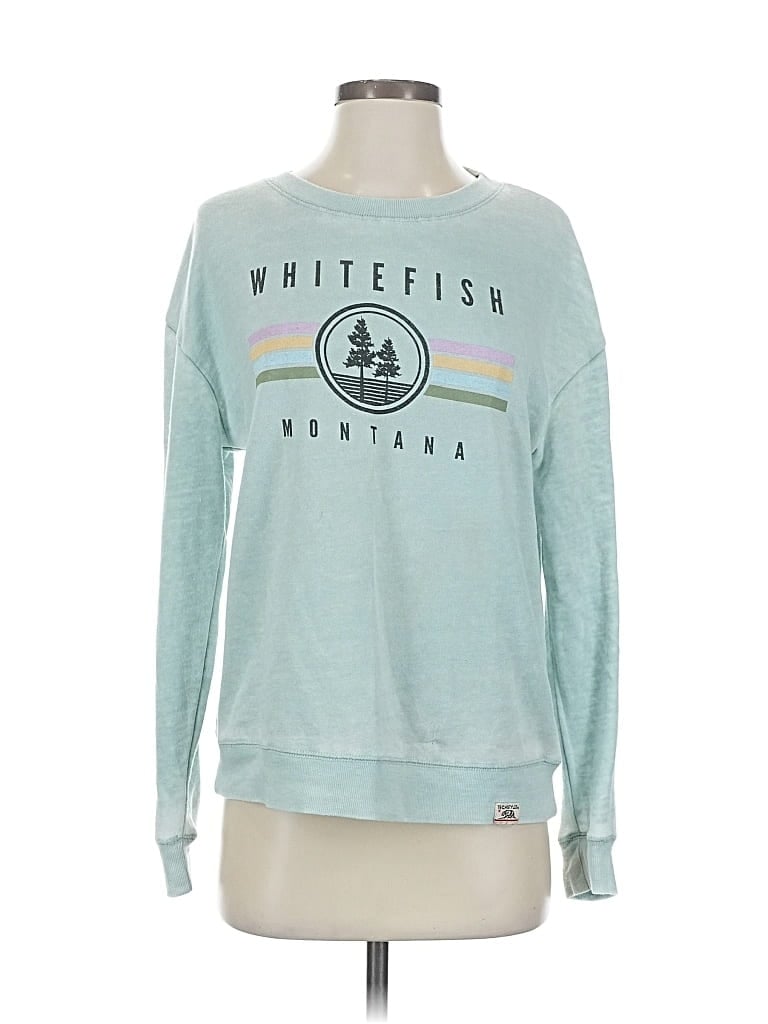 Pre-owned Free People Sweatshirt In Blue