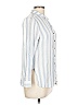 Byron Bay 100% Rayon Stripes Blue Long Sleeve Button-Down Shirt Size L - photo 4