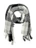 Assorted Brands 100% Polyester Gray Black Scarf One size - photo 1