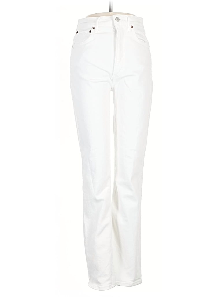 Pre-owned Agolde Casual Pants In White