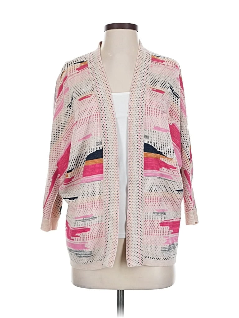 Pre-owned Nic + Zoe Cardigan Sweater In Pink