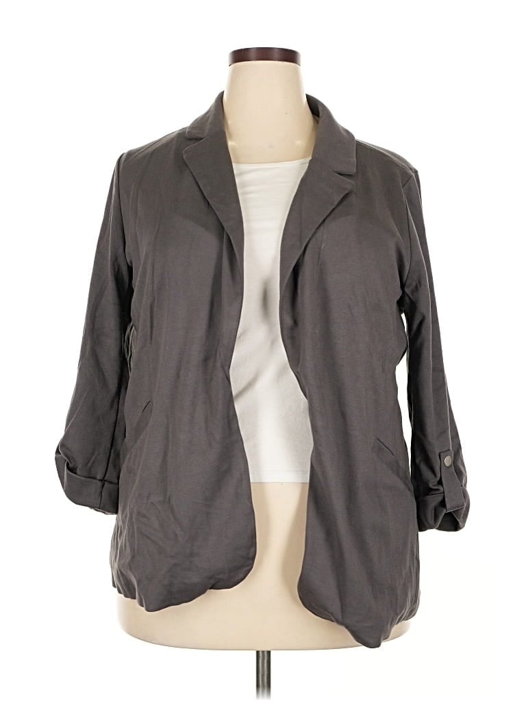 Pre-owned Torrid Blazer Jacket In Gray