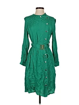 coach green dress Green round neck tulle lace long prom dress, wedding dress – dresstby
