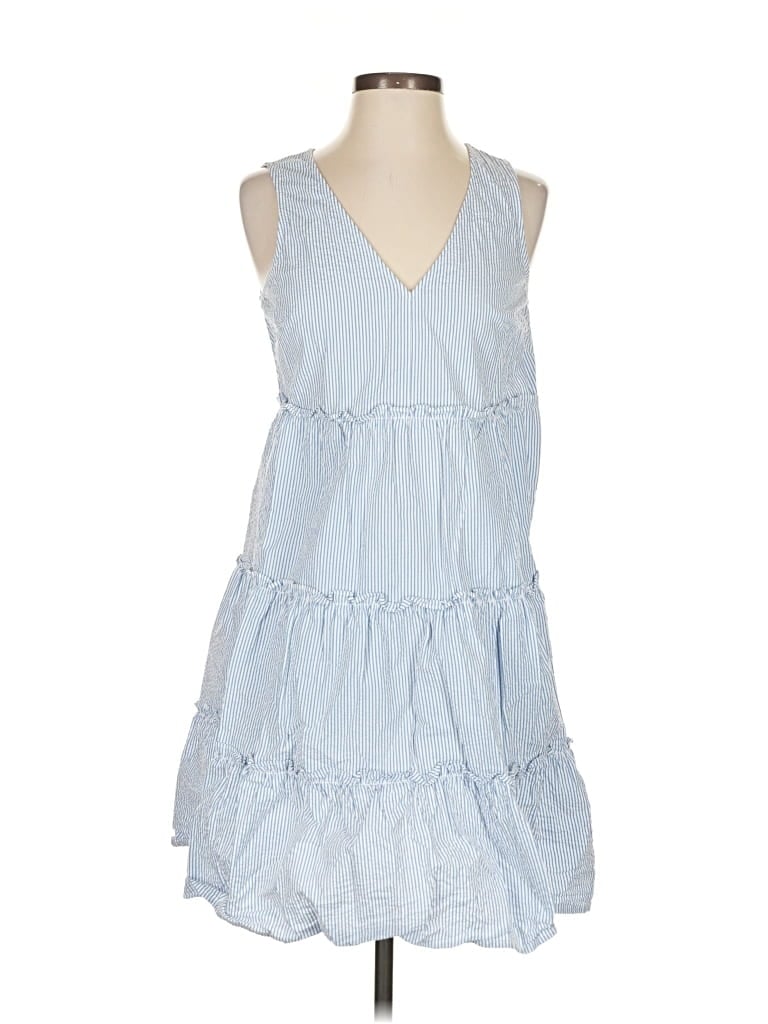 Pre-owned J.crew Factory Store Casual Dress In Blue