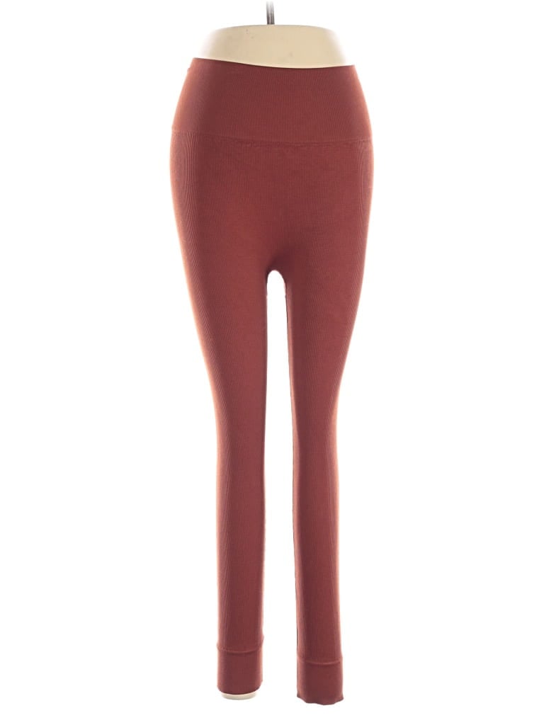 Pre-owned Mwl By Madewell Leggings In Burgundy