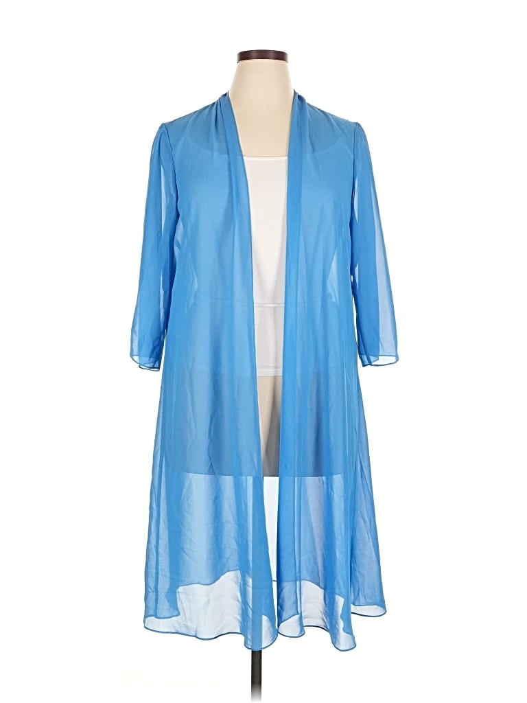 Pre-owned Azazie Kimono In Blue