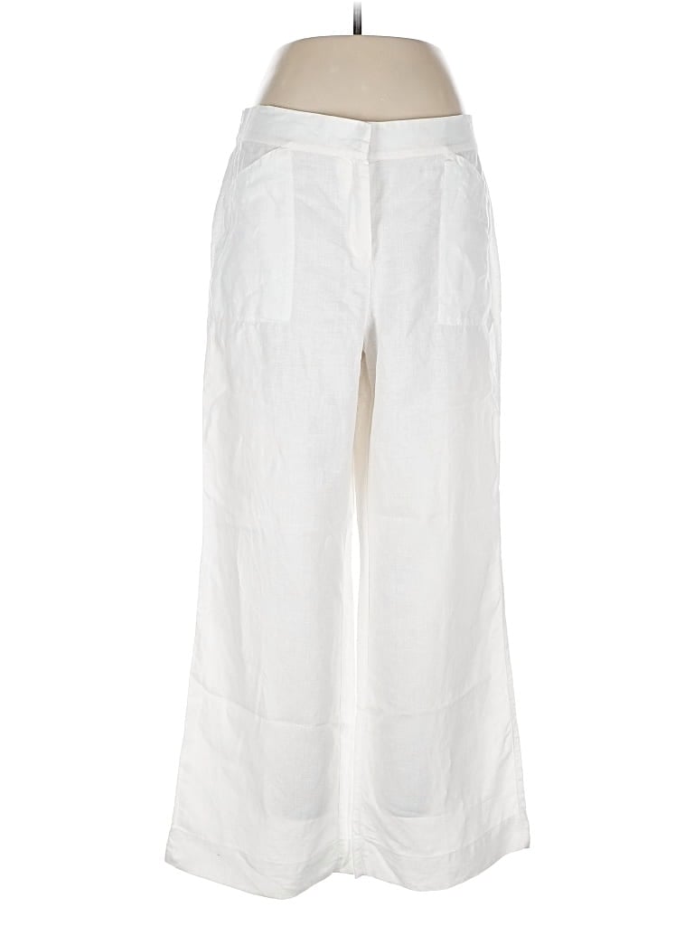 Pre-owned Chico's Linen Pants In White
