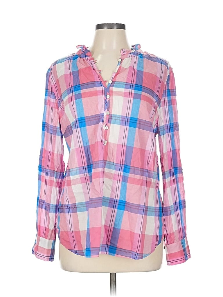 Pre-owned Talbots Long Sleeve Blouse In Pink