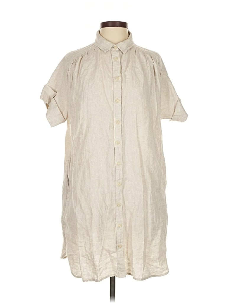 Pre-owned Baird Mcnutt For J.crew Casual Dress In White