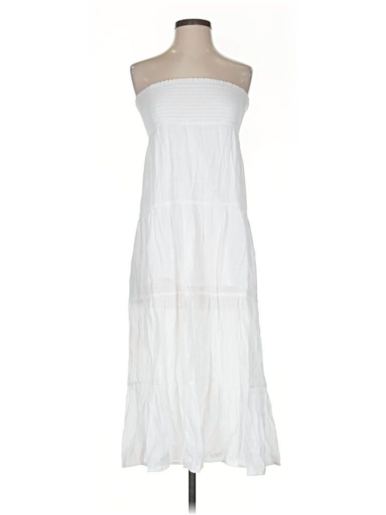 Pre-owned Assorted Brands Casual Dress In White