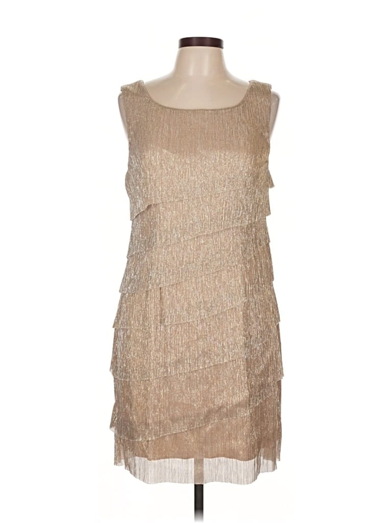 Pre-owned Dressbarn Cocktail Dress In Brown