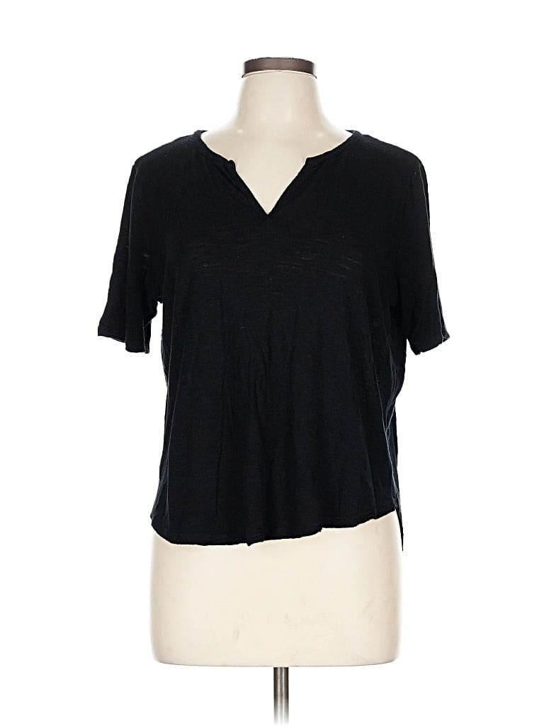 Pre-owned Madewell Short Sleeve T-shirt In Black