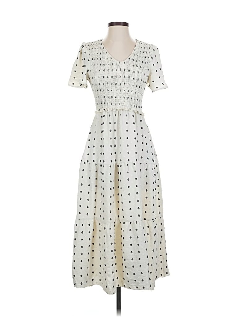 Pre-owned Unbranded Casual Dress In White