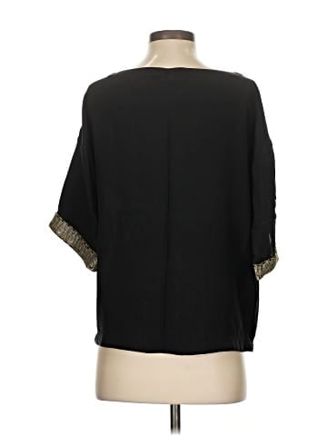 Roberta Freymann 3/4 Sleeve Silk Top (view 2)