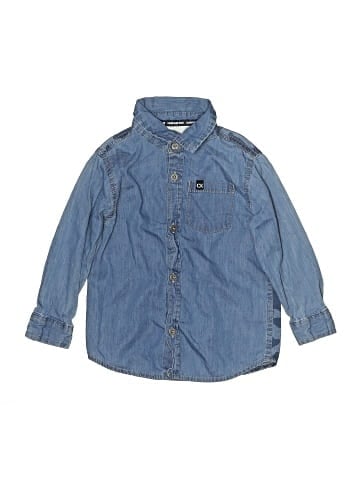 CALVIN KLEIN JEANS Long Sleeve Button-Down Shirt (view 1)
