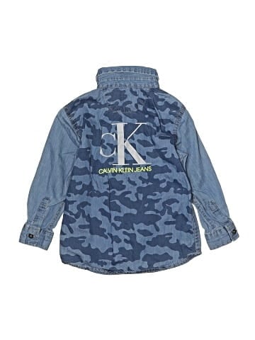 CALVIN KLEIN JEANS Long Sleeve Button-Down Shirt (view 2)