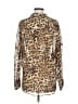 Vince Camuto 100% Polyester Animal Print Brown Long Sleeve Blouse Size M - photo 2
