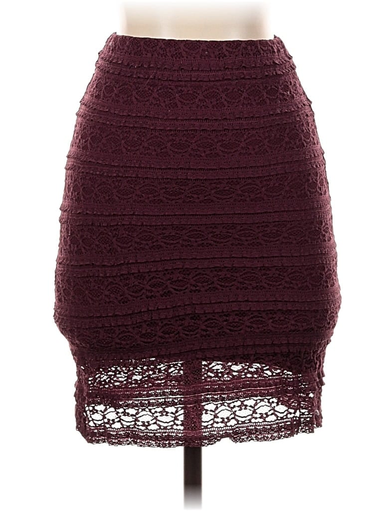 Pre-owned Jack Wills Formal Skirt In Burgundy