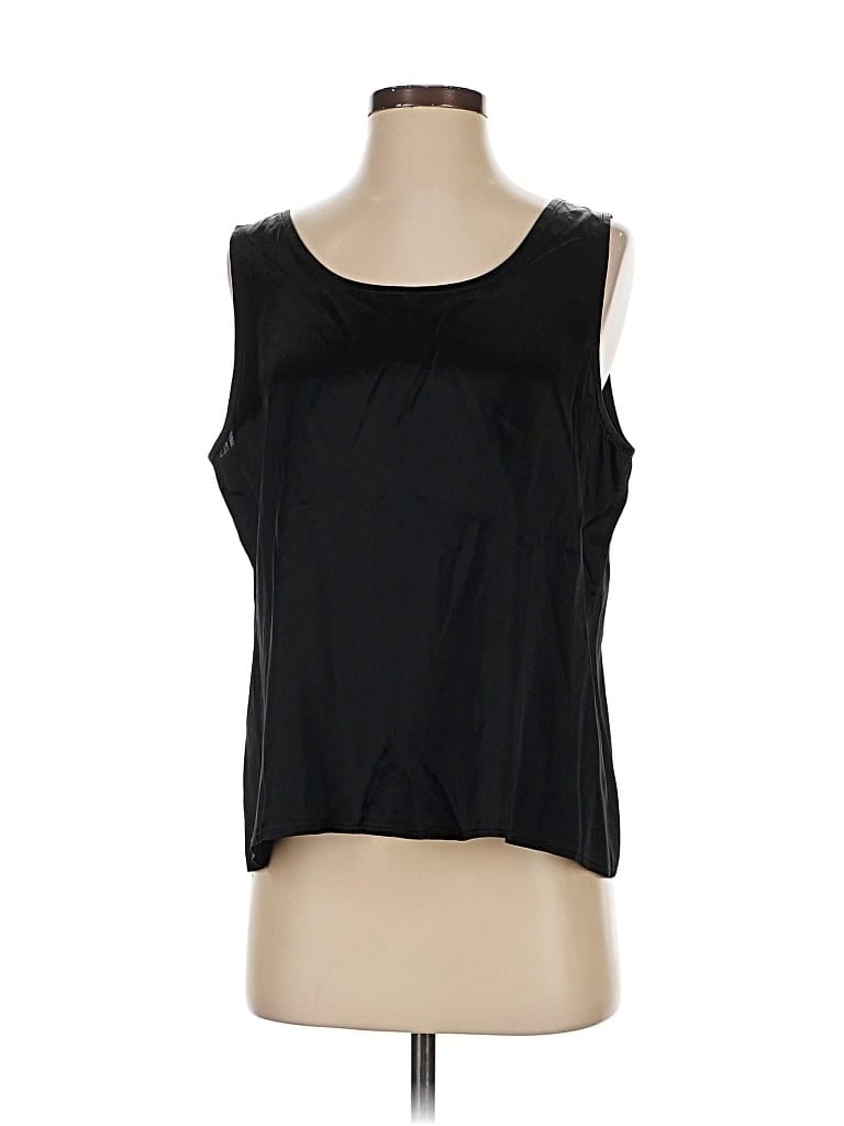 Pre-owned Unbranded Sleeveless Blouse In Black