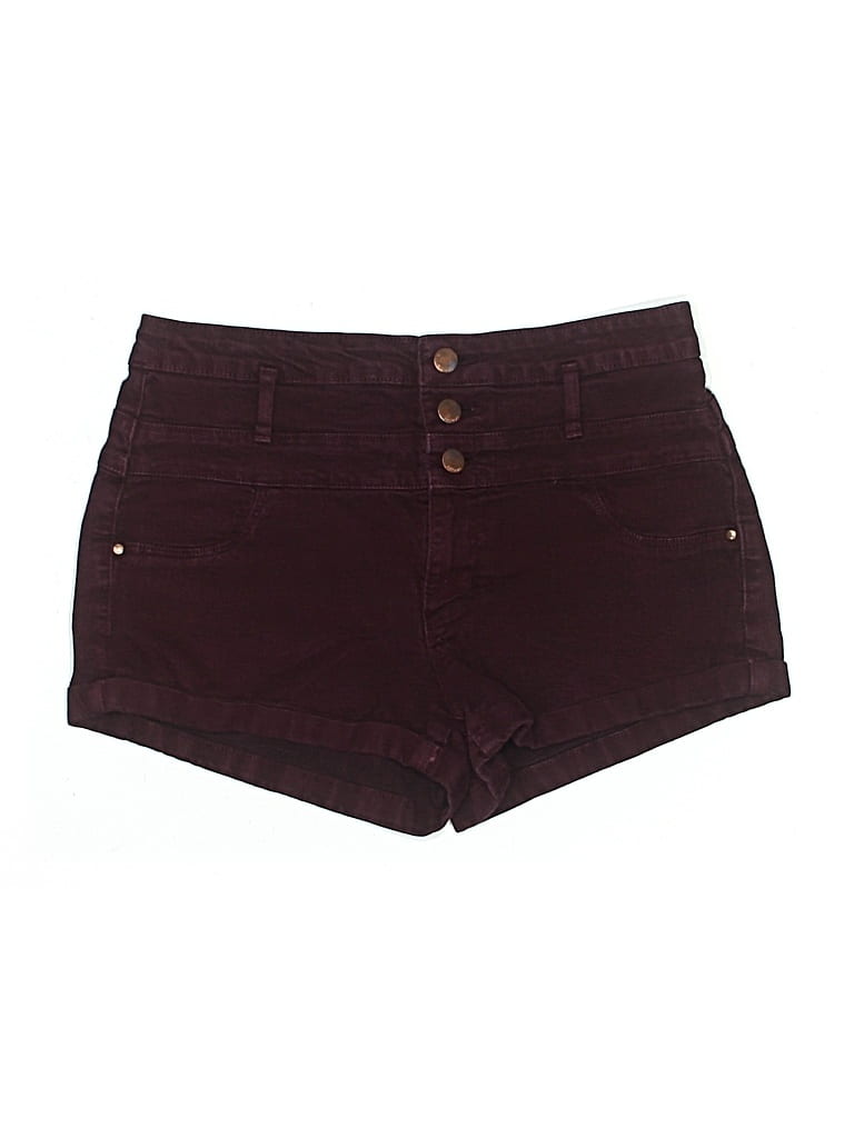 Pre-owned Refuge Shorts In Burgundy