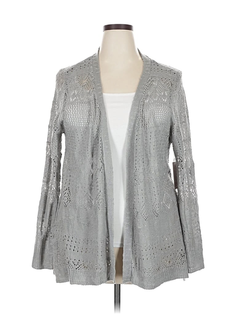 Candies Candie's Cardigan Sweater In Gray