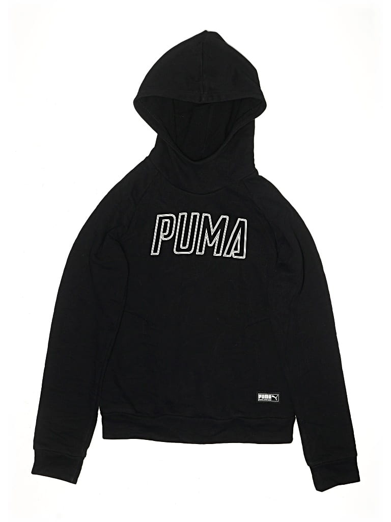 Pre-owned Puma Kids' Pullover Hoodie In Black